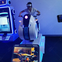 Moto de réalité virtuelle de parc d'attractions de petit investissement 9d vr simulation ride vr moto à vendre