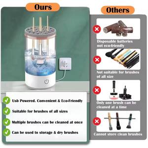 Máquina Limpiadora y Secadora de Brochas de Maquillaje, Portátil y Automática, para Amantes del Maquillaje, Venta al Por Mayor - Product Image 5