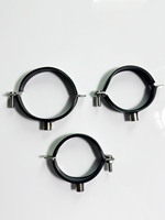 Collier de serrage métallique métrique robuste RK PCWR-07 M8, boulons en acier galvanisé réglables pour le support de tuyaux