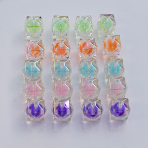 Acrylic Irregular Rhombus <b>Beads</b> For Jewelry Making 10mm Scattered <b>Beads</b> DIY Craft Kit - Product Image 2