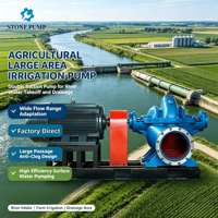 Pompe à eau agricole à double aspiration à corps horizontal monophasé, facile à entretenir, pour l'irrigation des terres agricoles