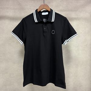 Polo de golf sportif décontracté de qualité supérieure pour homme, 100 % coton, délavé, haute densité, à manches courtes, style business. - Product Image 1