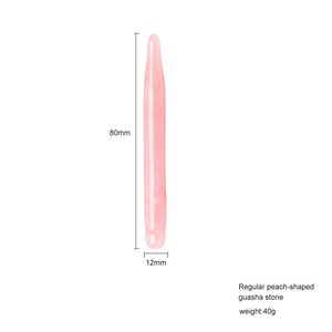 Herramienta de belleza de cuarzo rosa con punta en forma, lápiz de Jade para puntos de acupuntura, varita Gua Sha de Jade de alta calidad - Product Image 4