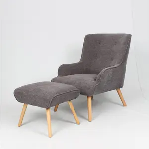Modern Design Furniture Set Wooden Legs Chair Accent Modern Relaxing Sofa Chair