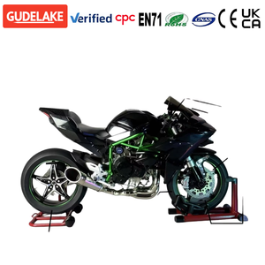 Modelo de Juguete de Motocicleta <span class=keywords><strong>Kawasaki</strong></span> Ninja H2r de Carreras, Miniatura de Aleación Fundida a Presión, Unisex, Coleccionable - Product Image 1