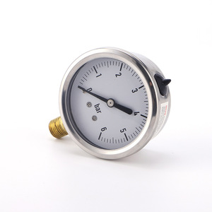 Manómetro de Vacío Hidráulico de Acero Inoxidable Pvdf de 4" 4.5" 115mm 100mm Psi Bourdon - Product Image 4