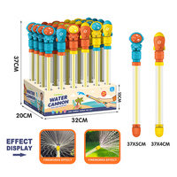Canon à eau de dessin animé de 38 cm avec effet de feux d'artifice, jouets pour enfants, assortiment de pistolets à eau en gros pour les jeux d'extérieur des enfants