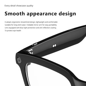 ใหม่แว่นตาอัจฉริยะ AI สำหรับการถ่ายภาพเลนส์<span class=keywords><strong>4K</strong></span> ควบคุมด้วยเสียงแบบไร้สายการโทรด้วย Wifi - Product Image 2