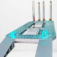 Plateforme de calibrage intégrée TianSheng pour le façonnage automobile, calibrateur de poutres de levage en acier, 4 à 5 rangées de trous, capacité de charge de 3500 kg