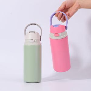 Portable Drinkware Flask Sport Gym Thermal Custom 550ml <b>750ml</b> Stainless Steel Water <b>Bottle</b> With Straw Handle Lid - Product Image 4