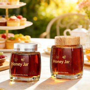 <span class=keywords><strong>Pot</strong></span> en Verre Épais <span class=keywords><strong>Vide</strong></span> Scellé pour Miel, <span class=keywords><strong>Confiture</strong></span>, Beurre, Beurre de Cacahuète et Gelée, de 50 ml <span class=keywords><strong>à</strong></span> 750 ml - Product Image 1