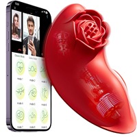 Rosebud pour vibrateur invisible sans fil à commande par application, jouet sexuel féminin pour la masturbation avec bruit de 50 dB