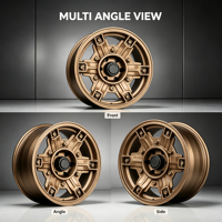 Jantes forgées tout-terrain 6061 T6 Bronze mat 17 à 24 pouces 6x139.7 5x150 pour Land Cruiser Hilux Ranger 4x4 SUV Camion Modification