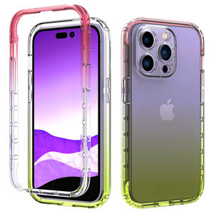 เคสโทรศัพท์ไล่ระดับสีโปร่งใสสูงสำหรับ iPhone 16 17 Pro Air Max 15 14 13 11 8 Pro Max PLUS S23 S22 S21 PLUS ultra - Product Image 6