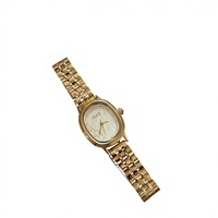 Montre à quartz IEKE vintage, luxe léger, nacre profonde, or, femme, étudiante, alliage, bracelet en acier 10 mm, acier 304, aiguille