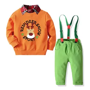 Baby Leuke Mode Sportkleding Kids Herfst 3pc Sets Jongens Warm Pak 20A554