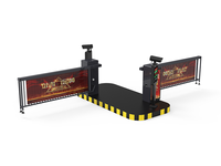 Barrière de contrôle d'accès extérieure à reconnaissance de plaques d'immatriculation avec caméra 5MP, construction métallique, vente directe usine