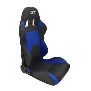 Verstelbare Blauw/Zwart Lederen Emmer Seat Voor Racing Auto Komen Met Dubbele Rail En Aangepaste Logo Sport Seat 57*54.5*98 Cn; zhe