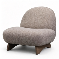 Fauteuil de salon moderne et durable avec structure en bois pour la maison, le bureau, le salon, la salle à manger et l'hôtellerie
