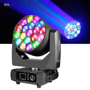 AOPU 19*15W RGBW 4In1 Bee Eye Point Control Moving Head Lights With Zoom Strobe Effect