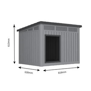 Vente en gros de chenil extérieur étanche PP à motif solide, maison pour animaux de compagnie - Product Image 5