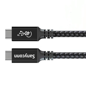 USB4 Gen3 40Gbps Data PD Sạc Nhanh Màn Hình 240W 8K UHD 4. 0 Type-C Usb 4 Type C Cáp Đồng Trục Thunderbolt 3-USB-C Kabel 2M - Product Image 6