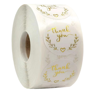 Personalized Product Custom Round <b>Stickers</b> Paper Vinyl Adhesive Waterproof <b>Sticker</b> Label Printing logo <b>Sticker</b> <b>Roll</b> - Product Image 1