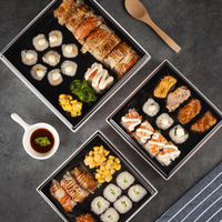 Boîte Alimentaire Commerciale IMEE en Gros Jetable pour Repas Léger, Déjeuner, Boîte à Emporter, Emballage de Sushi Japonais