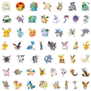 50/200 pièces d'autocollants graffiti <span class=keywords><strong>Pikachu</strong></span> Pokemoned, autocollants en vinyle imperméables DIY, vente en gros en vrac pour divers articles - Product Image 5