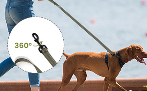 TUX TOOX Nylon <b>Dog</b> <b>Leash</b> 6FT Adjustable Solid Color Reflective Design for <b>Dogs</b> - Product Image 5