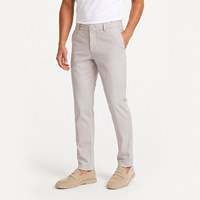 Pantalon de Costume Homme Uni Coupe Slim Classique Extensible Haute Qualité pour Affaires, Logo Personnalisé OEM, Vente en Gros