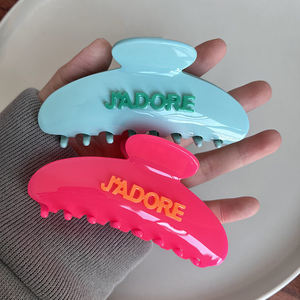 DOWELL Factory Custom LOGO Hecho a mano 11cm Classic Acetato Hair Claw Clip - Product Image 3