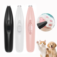 Tondeuse rechargeable pour pattes de chien avec lumière LED, tondeuse pour pattes de chien étanche, tondeuse pour pattes de chien à faible bruit
