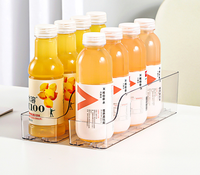 Plateau d'affichage réglable à ressort de bouteille Système de poussoir d'étagère en plastique Poussoir automatique de boisson