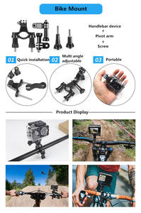 Nuevo 28 en 1 cámara de acción motocicleta ciclismo casco montaje adaptador accesorio paquete para <span class=keywords><strong>GoPro</strong></span> 12 <span class=keywords><strong>11</strong></span> 10 9 8 7 6 - Product Image 3