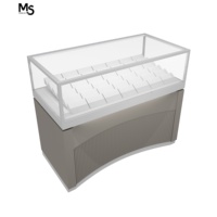Vente en gros M & S Nouveau design d'armoire de magasin en verre Logos à couleurs personnalisées Présentoir de bijoux de mode pour centre commercial