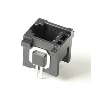 Prise téléphonique RJ11 6P6C 6P4C à port unique 180 degrés verticale deux côtés pieds en fer six noyaux tête en cristal prise femelle <span class=keywords><strong>RJ45</strong></span> - Product Image 5