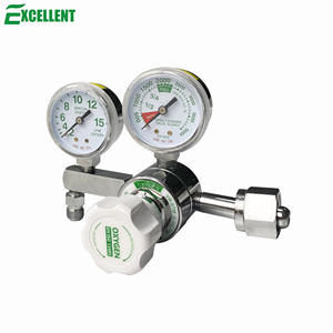 Basınç göstergesi 0-4000PSI ve CGA540 oksijen regülatörü için akış ölçer ile tıbbi oksijen silindiri - Product Image 3