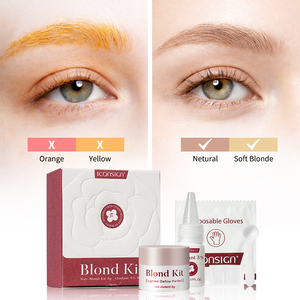 Kit Decolorante de <span class=keywords><strong>Cejas</strong></span> ICONSIGN Blond Kit, Fácil de Usar, con Polvo Decolorante y Revelador para Aclarar el Color del Cabello y Eliminar Tintes - Product Image 1