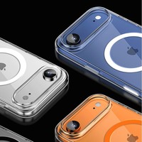 Étui de téléphone portable magnétique transparent en TPU+PC N52, antichoc, magnétique, pour iPhone 18pro 18promax OEM