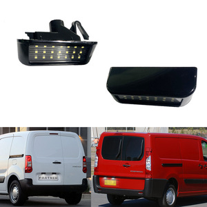 Luz LED para matrícula Fiat de 175 mm, tipo abrazadera, luz blanca para Toyota Proace Mk1 Mk2 Peugeot Citroën Amazon 6340G7 - Product Image 1