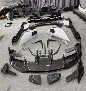 Kit de Carrocería Estilo MSY de Fibra de Carbono Seca para <span class=keywords><strong>Ferrari</strong></span> SF90: Labio Delantero, Difusor Trasero, Faldones Laterales, Cubierta de Espejo, Parachoques - Product Image 5