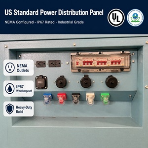 Groupe électrogène silencieux certifié EPA 100 kW |   Chauffe-moteur triphasé à démarrage automatique pour alimentation de secours industrielle - Product Image 3