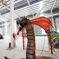 JAD-11 Serpent Monstre Modèle Animatronic Dinosaur Fabricant Mécanique Dragon Modèle