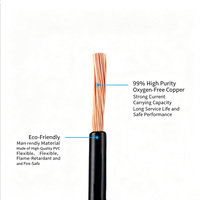 Cable de Cobre Flexible de un Solo Núcleo 300/500V 0.5-4mm² para Cableado Interno de Electrodomésticos, Certificado CE