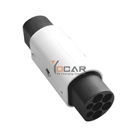 Convertisseur d'adaptateur sans fil triphasé de type 2 vers GB/T 32A avec bouton