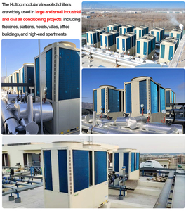 เครื่องทำความเย็นแบบระบายความร้อนด้วยอากาศ Holtop 65 กิโลวัตต์ โรงงานผลิตเครื่องปรับอากาศ HVAC แบบกำหนดเองได้ สำหรับทำความเย็นและความร้อน - Product Image 6