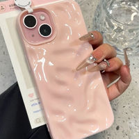 Luxe 3D Motif Ondulé TPU Téléphone étui pour iphone 16 15 14 13 12 INS À La Mode 3D Couverture Usine En Gros Mobile Téléphone Cas