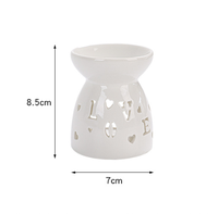 Mini chauffe-cire chauffe-bougie en céramique brûleur à huile essentielle chauffe-plat diffuseur d'aromathérapie pour la maison chambre