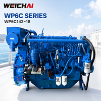 Moteur diesel marin SCDC authentique Weichai WP6C142-18 142HP 105kW 1800RPM IMO II pour bateau de pêche et bateau de travail
